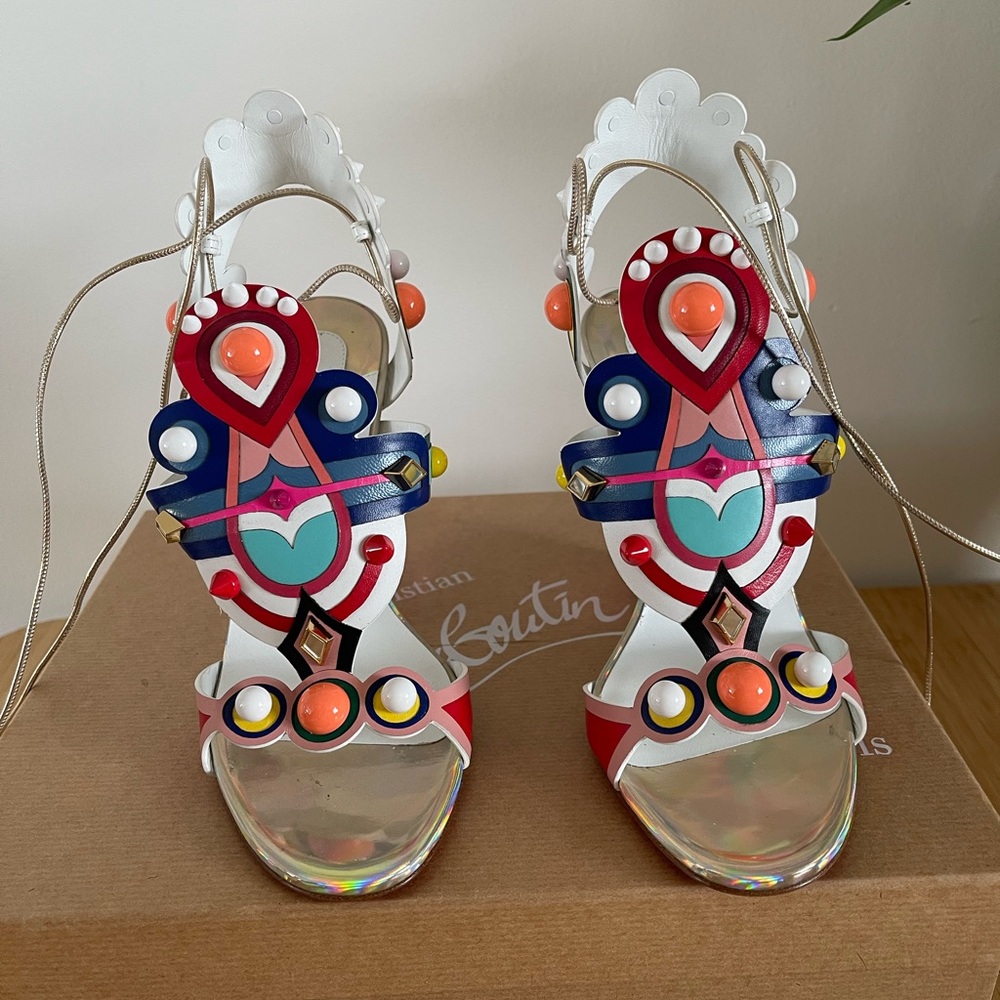 Christian Louboutin Multicolor Statement Sandals